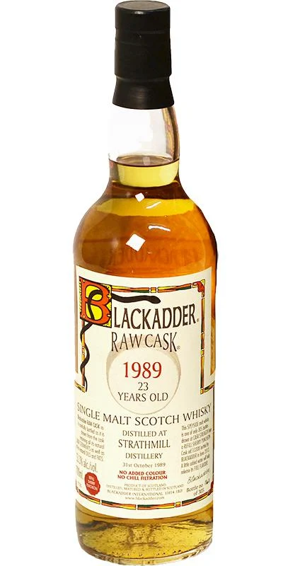Strathmill 23 Year Old Blackadder Raw Cask Single Malt Scotch Whisky - Whiskey