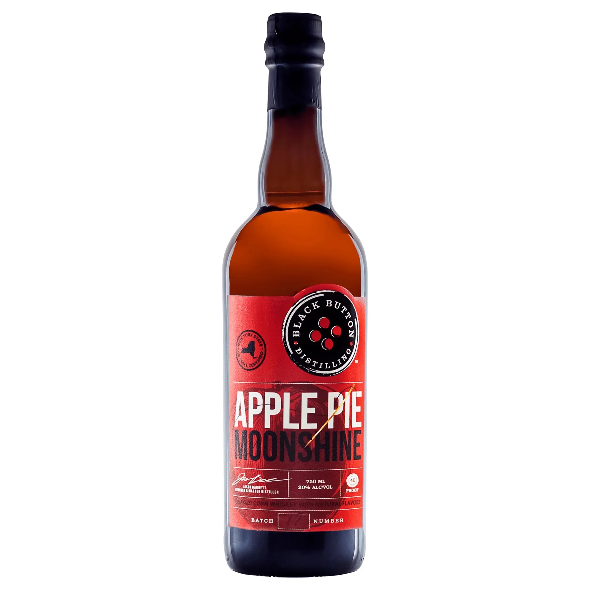 Botón negro pastel de manzana Moonshine - Ginebra