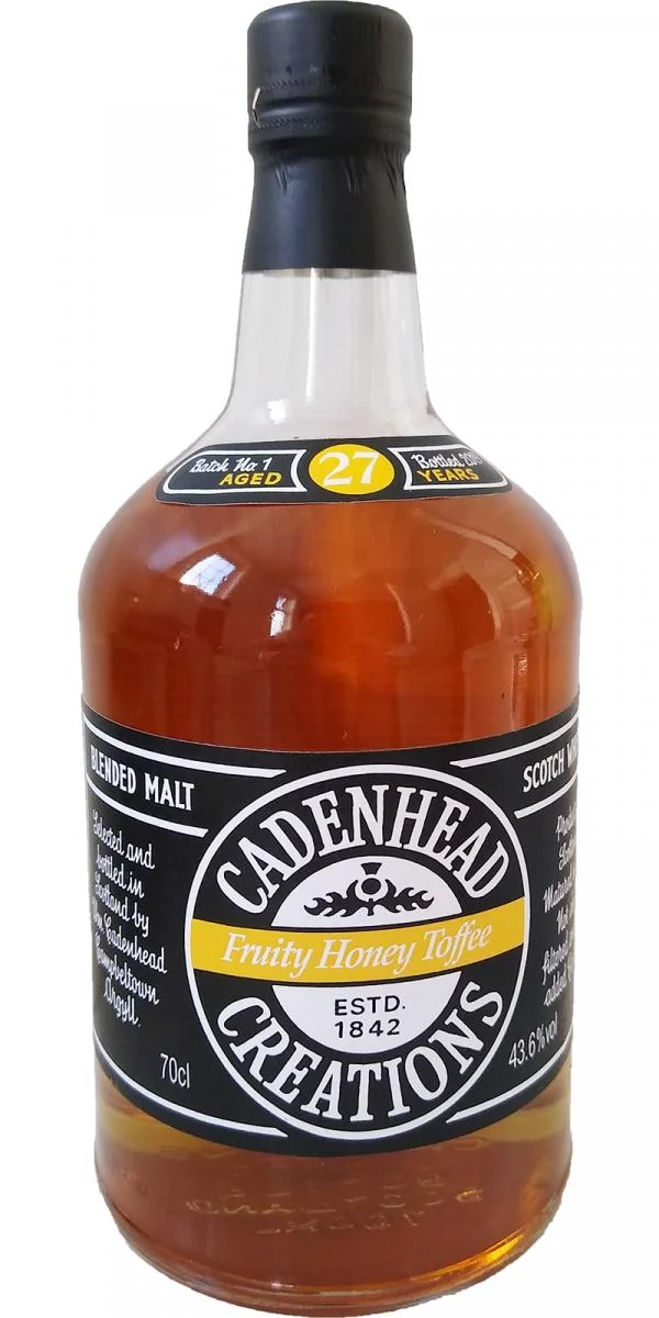 Creations 1991 (Cadenhead's) Fruity Honey Toffee 27 Year Old 2019 Release Blended Malt Scotch Whisky | 700ML - Whiskey