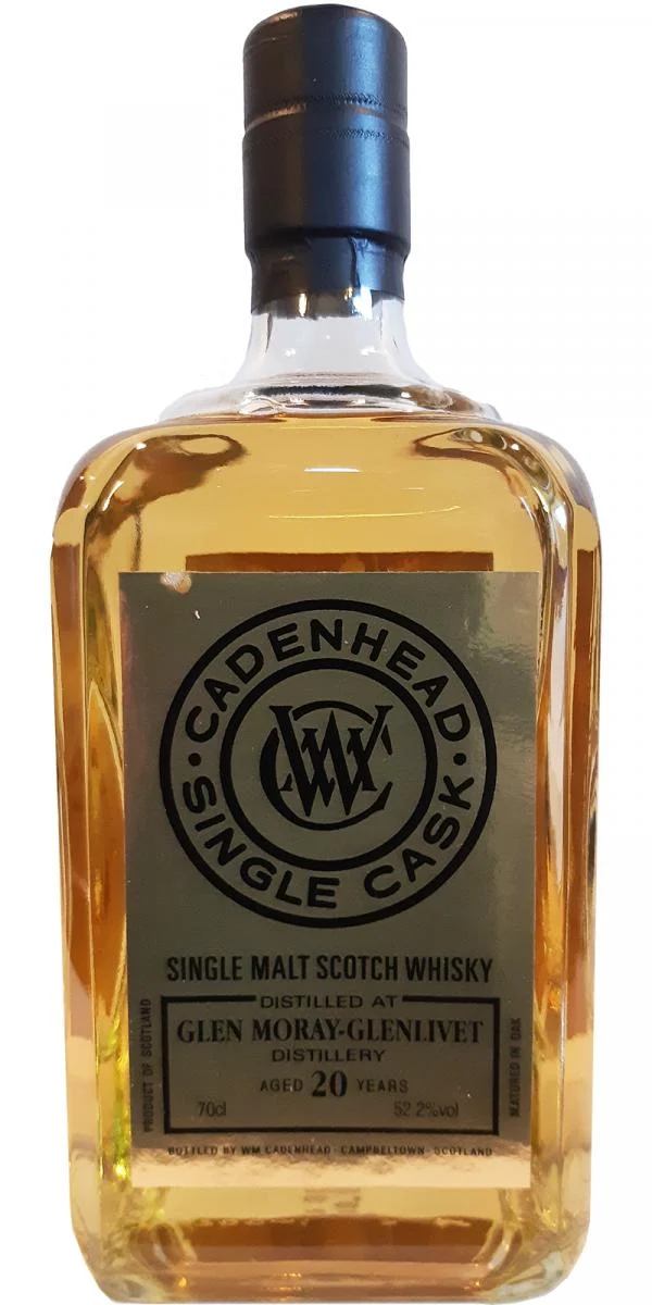 Glen Moray 1998 (Cadenhead's) Single Cask 20 Year Old 2019 Release Single Malt Scotch Whisky | 700ML - Whiskey