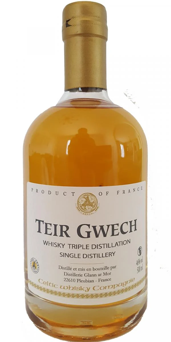 Glann ar Mor Teir Gwech 2019 Lanzamiento Single Pot Still Whisky | 500ML - Whiskey