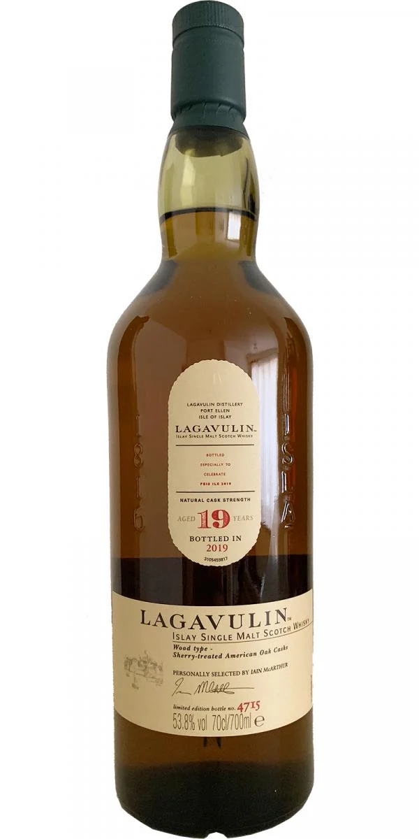 Lagavulin Feis Ile 19 años Lanzamiento 2019 Whisky escocés de malta única | 700ML - Whiskey