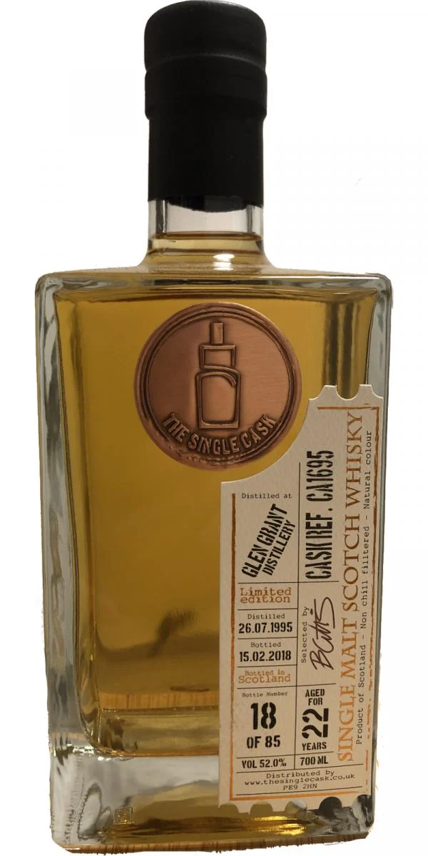 Glen Grant 1995 (The Single Cask Ltd.) The Single Cask (Cask #CA1695) 22 Year Old 2018 Release Single Malt Scotch Whisky | 700ML - Whiskey
