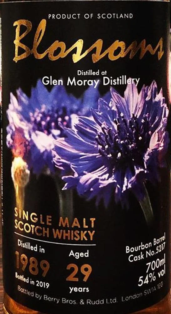 Glen Moray 1989 (Whisk-e Ltd.) Blossoms 29 Year Old 2019 Release (Cask #5217) Single Malt Scotch Whisky | 700ML