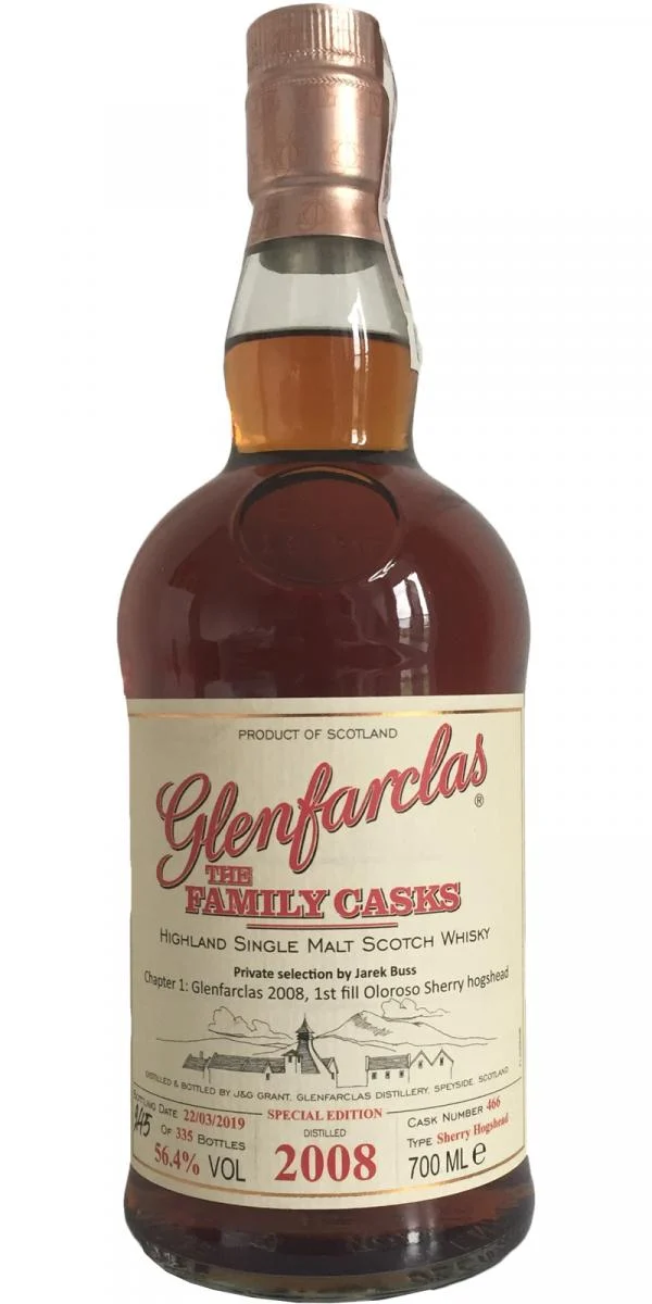 Glenfarclas 2008 The Family Casks - Special Edition 2019 Release (Cask #466) Single Malt Scotch Whisky | 700ML
