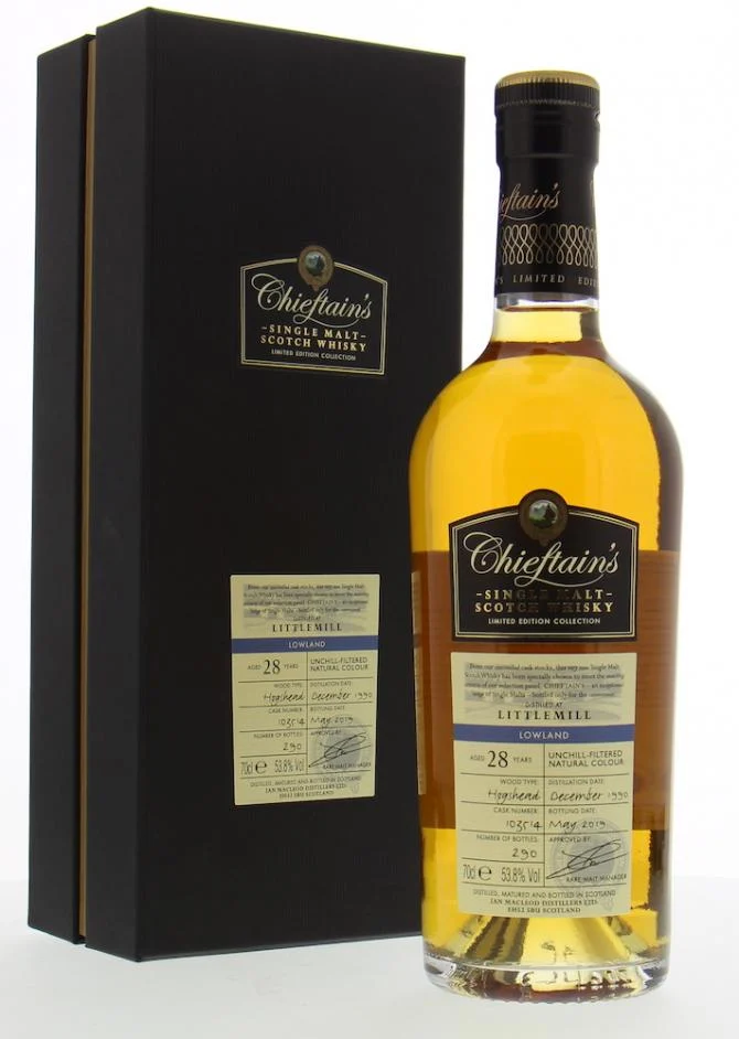Littlemill 1990 (Ian Macleod) Chieftain's 28 Year Old 2019 Release (Cask #103514) Single Malt Scotch Whisky | 700ML