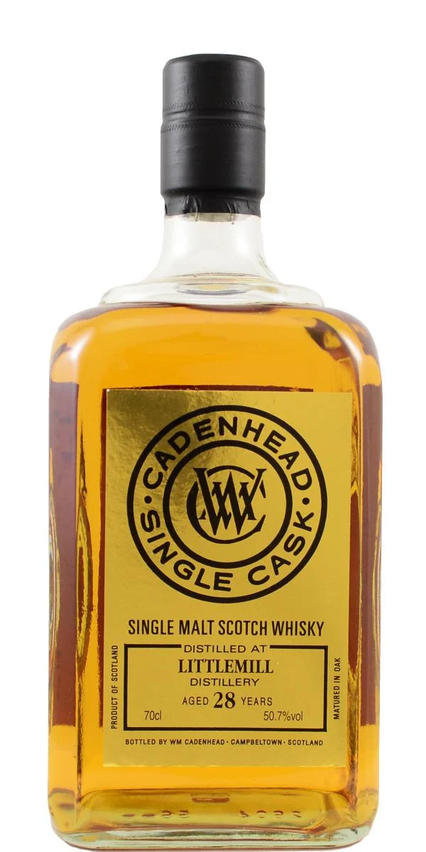 Littlemill 1990 (Cadenhead's) Single Cask 28 Year Old 2019 Release Single Malt Scotch Whisky | 700ML - Whiskey