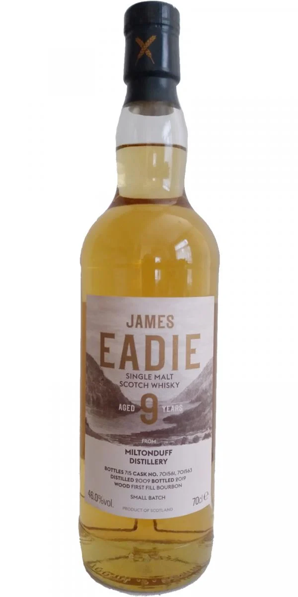 Miltonduff 2009 (James Eadie) 9 Year Old 2019 Release (Cask #701561 & 701563) Single Malt Scotch Whisky | 700ML - Whiskey