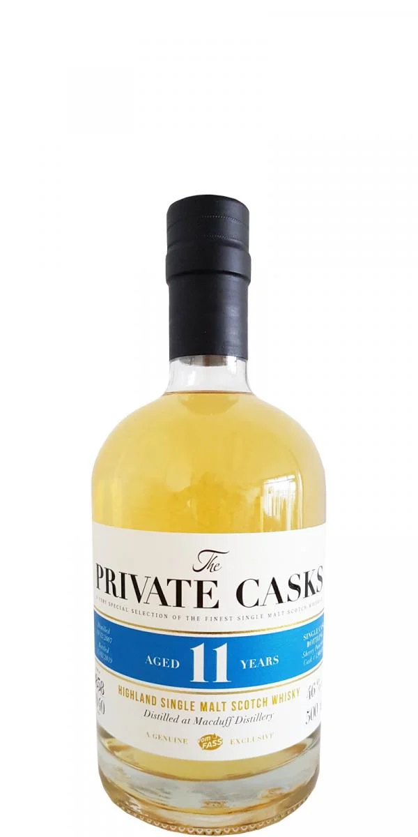 Macduff 2007 The Private Casks 11 Year Old 2019 Release (Cask #L900588) Single Malt Scotch Whisky | 500ML - Whiskey