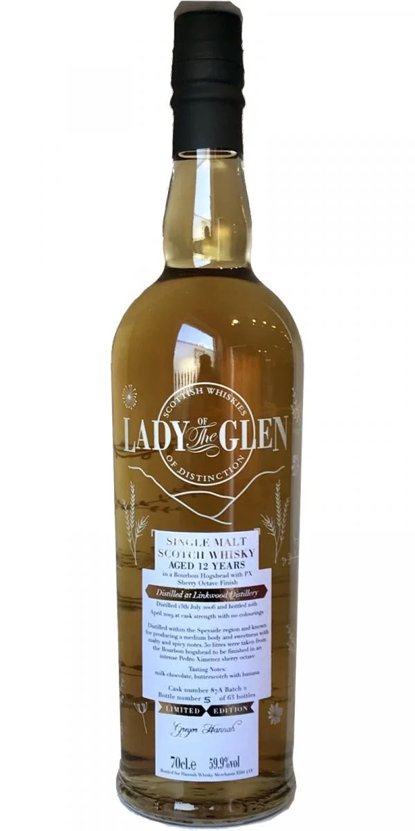 Linkwood 2006 (Lady of the Glen) Limited Edition 12 Year Old 2019 Release (Cask #87A Batch 2) Single Malt Scotch Whisky | 700ML