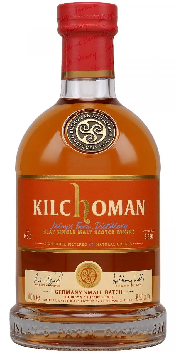 Kilchoman Alemania Lanzamiento de lote pequeño No. 1 Lanzamiento de 2019 Whisky escocés de malta única | 700ML