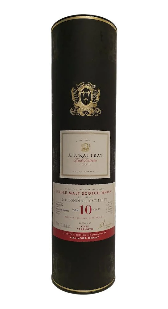 Miltonduff 2008 (AD Rattray) Embotellado en barrica individual Lanzamiento en 2019 de 10 años (Barrica n.º 701219) Whisky escocés de malta única | 700ML