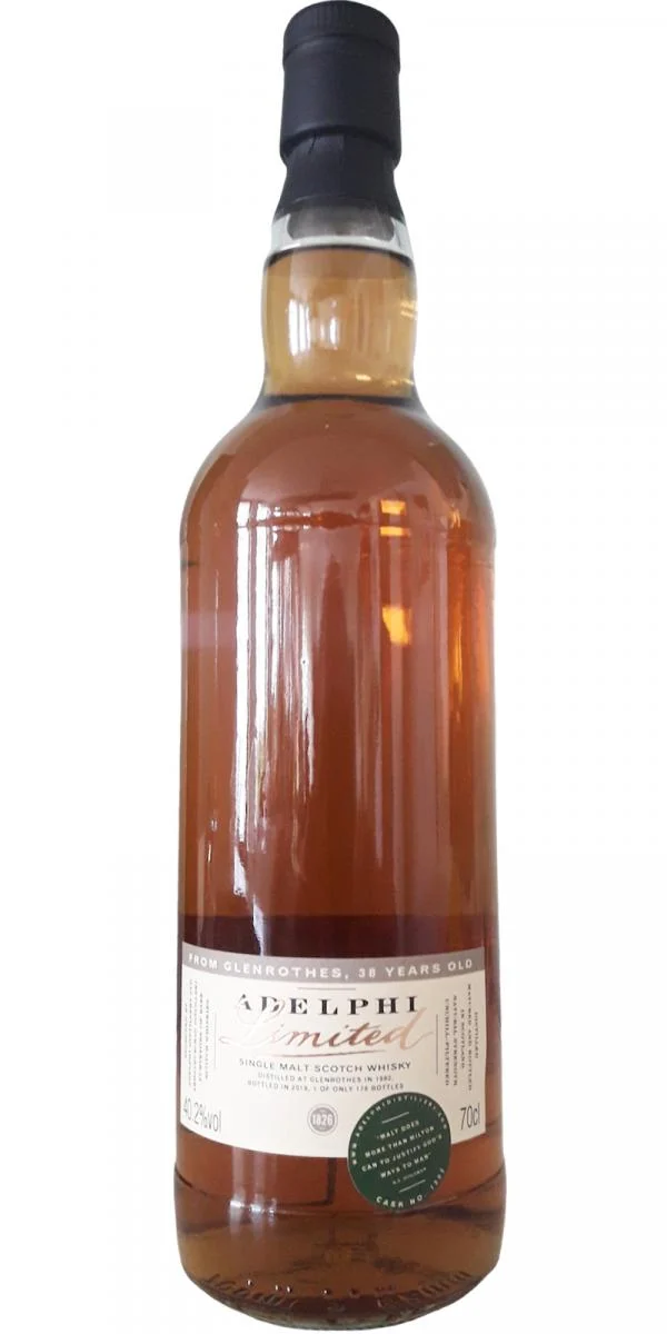 Glenrothes 1980 (Adelphi) Limited 38 Year Old 2019 Release (Cask #7202) Single Malt Scotch Whisky | 700ML