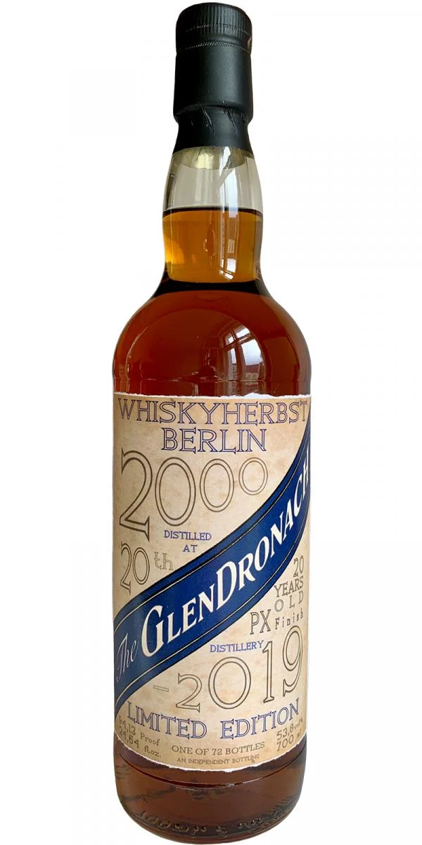 Glendronach (Whiskykanzler) 20 Year Old 2019 Release Single Malt Scotch Whisky | 700ML - Whiskey