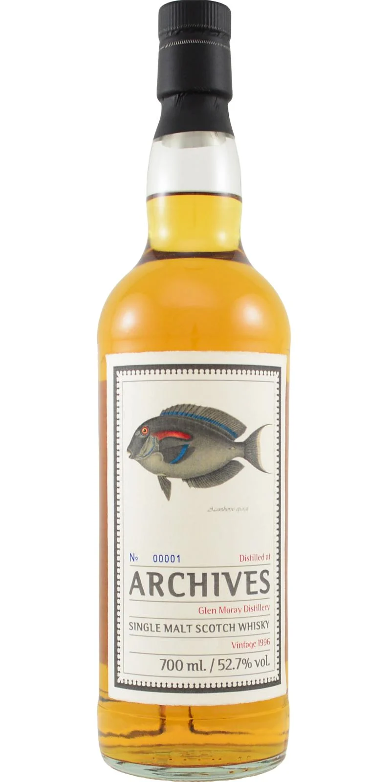 Glen Moray 1996 (Archives) The Fishes of Samoa 22 Year Old 2019 Release (Cask #7840) Single Malt Scotch Whisky | 700ML
