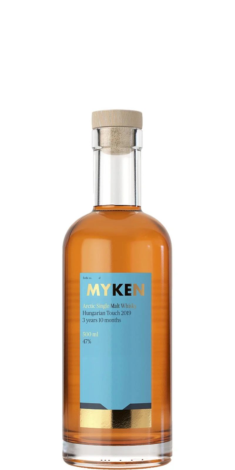Myken Hungría Touch Arctic Single Malt Whisky 3 años Lanzamiento 2019 Single Malt Whisky | 500ML