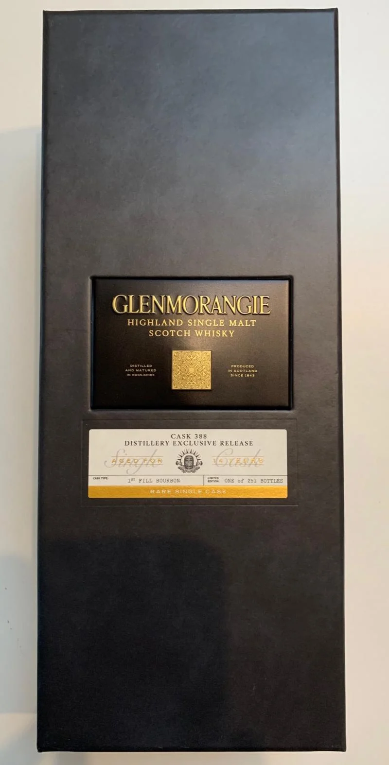 Lanzamiento exclusivo de la destilería Glenmorangie 2004 Lanzamiento de 14 años en 2019 (Barrica n.º 388) Whisky escocés de malta única | 700ML