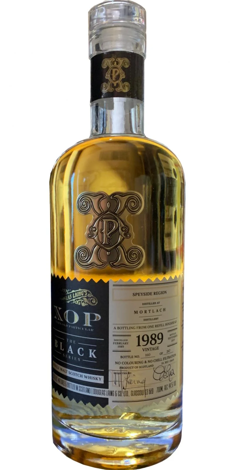 Mortlach 1989 (Douglas Laing) XOP - The Black Series 2019 Release (Cask #DL 13609) Single Malt Scotch Whisky | 700ML