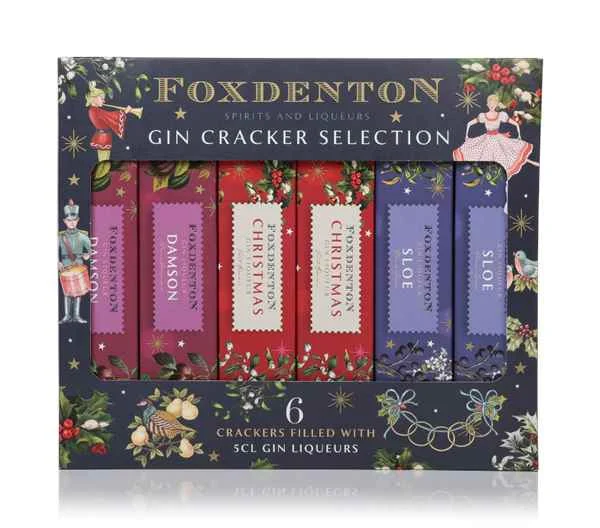 Foxdenton Gin Christmas Cracker Selection | 6x50ML - Liqueur