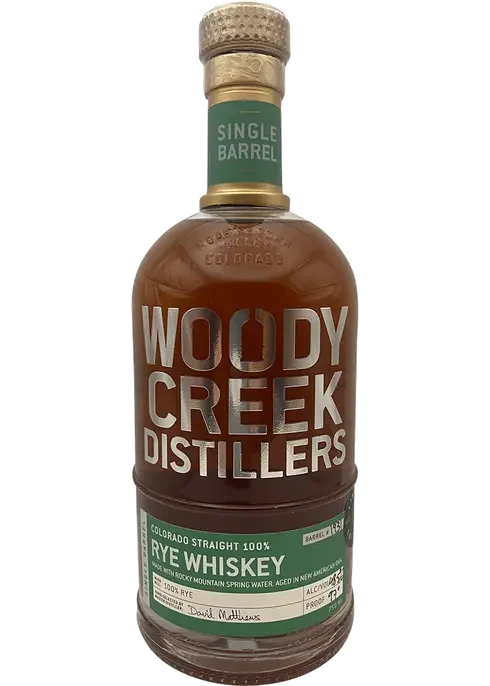 Woody Creek Distillers Single Barrel Colorado Straight Rye Whiskey
