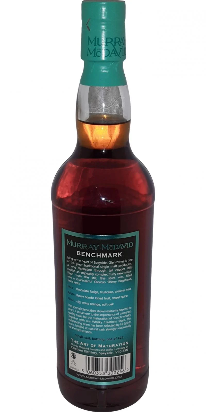 Glenrothes 2012 (Murray McDavid) Benchmark - Limited Release 7 Year Old 2019 Release (Cask #263) Single Malt Scotch Whisky | 700ML