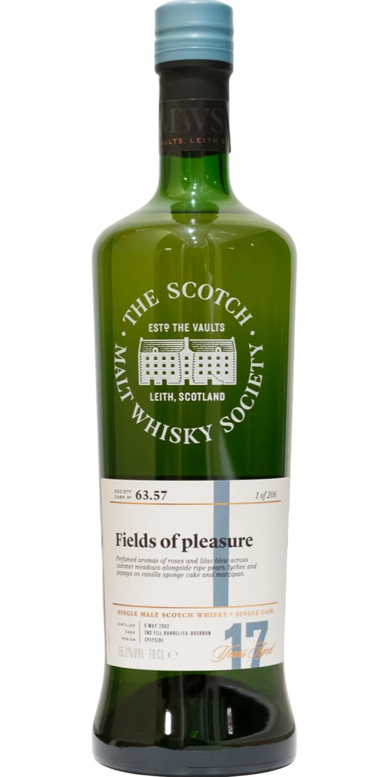 Glentauchers 2002 (The Scotch Malt Whisky Society) Fields of pleasure 17 Year Old 2019 Release (Cask #63.57) Single Malt Scotch Whisky | 700ML - Whiskey