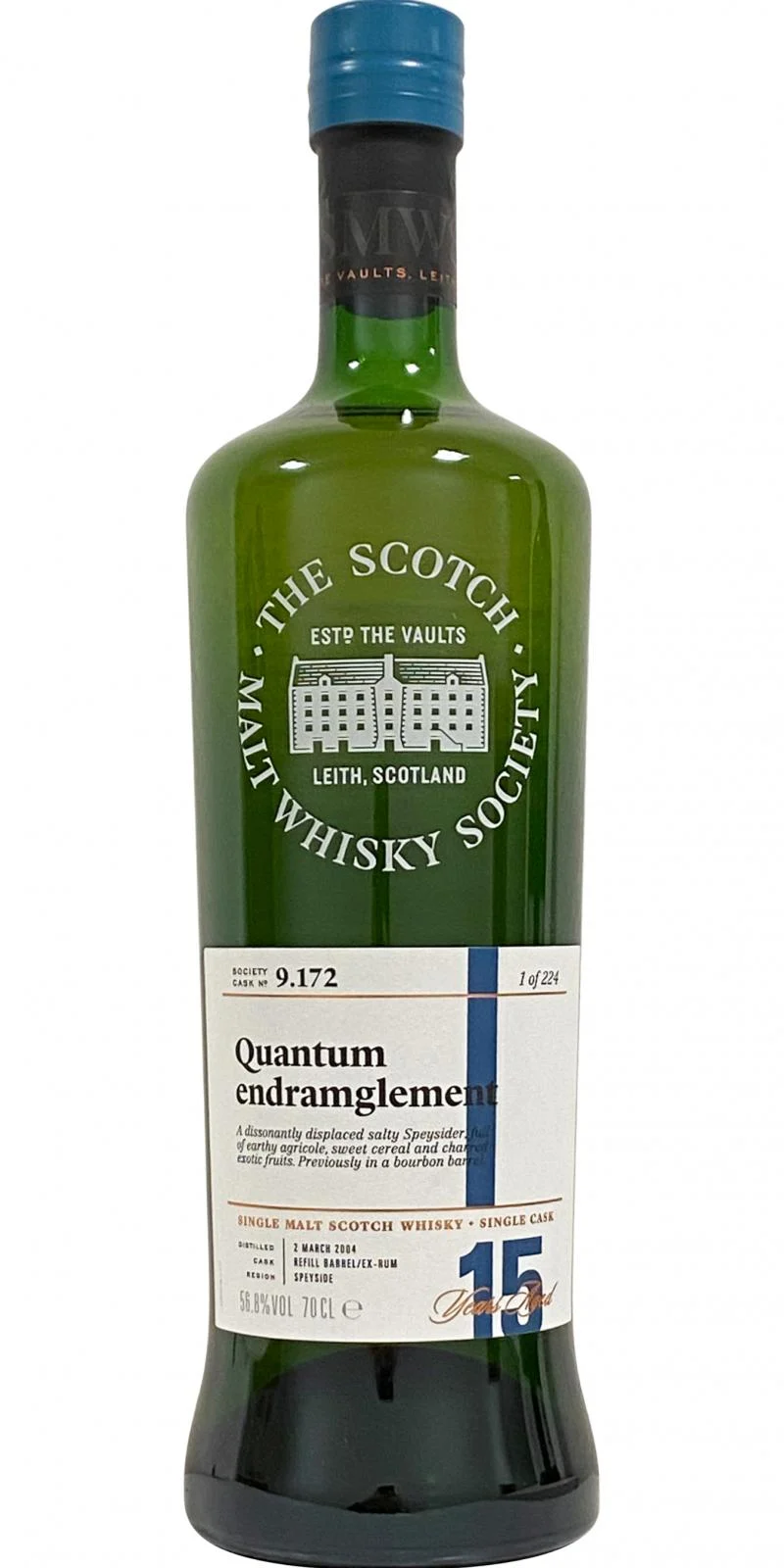 Glen Grant 2004 (The Scotch Malt Whisky Society) 9.172 Quantum endramglement 15 Year Old 2019 Release Single Malt Scotch Whisky | 700ML - Whiskey