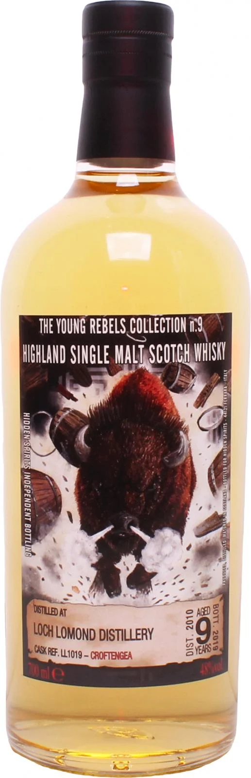 Croftengea 2010 (Hidden Spirits) The Young Rebels Collection No. 9 (Cask #LL1019) 9 Year Old 2019 Release Single Malt Scotch Whisky | 700ML - Whiskey