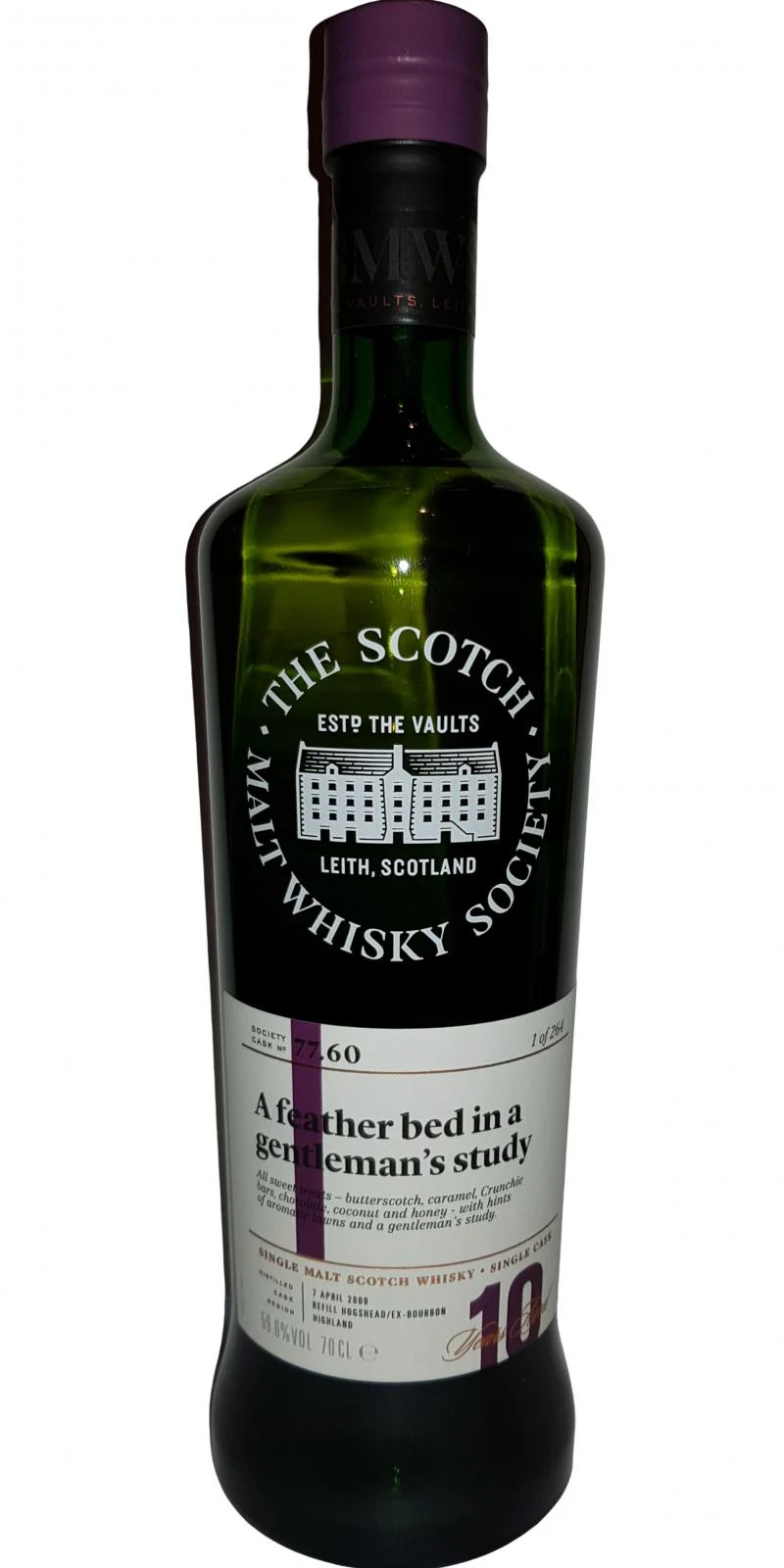 Glen Ord 2009 (The Scotch Malt Whisky Society) 77.60 A Feather Bed in A Gentleman's Study 10 Year Old 2019 Release Single Malt Scotch Whisky | 700ML - Whiskey