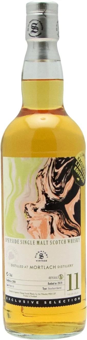 Mortlach 2008 (Signatory Vintage) INK#1 range (Cask #800130) 11 Year Old 2019 Release Single Malt Scotch Whisky | 700ML - Whiskey