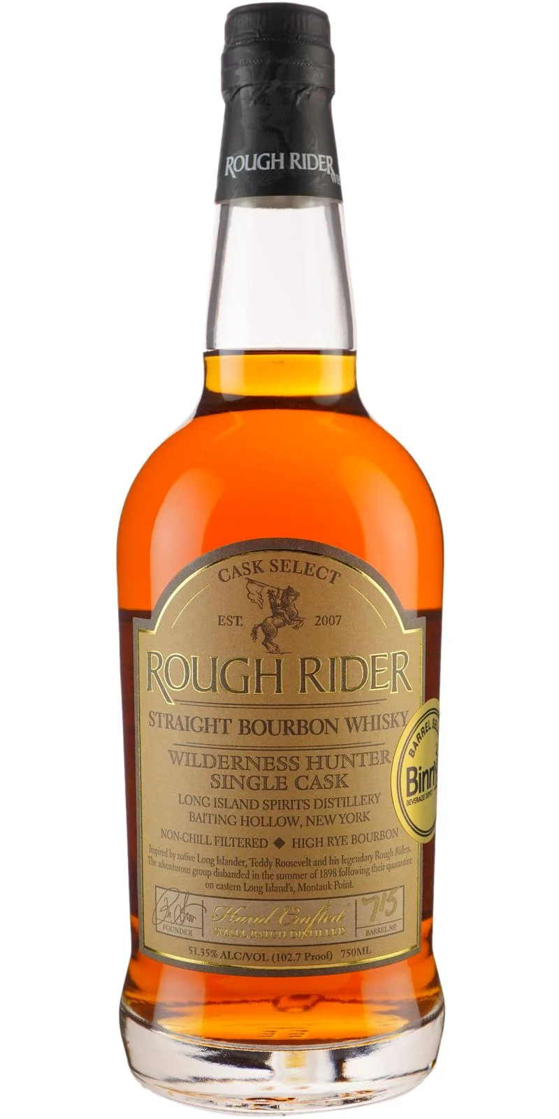 Rough Rider Wilderness Hunter Single Cask (Cask #715) 2019 Release Bourbon Whiskey