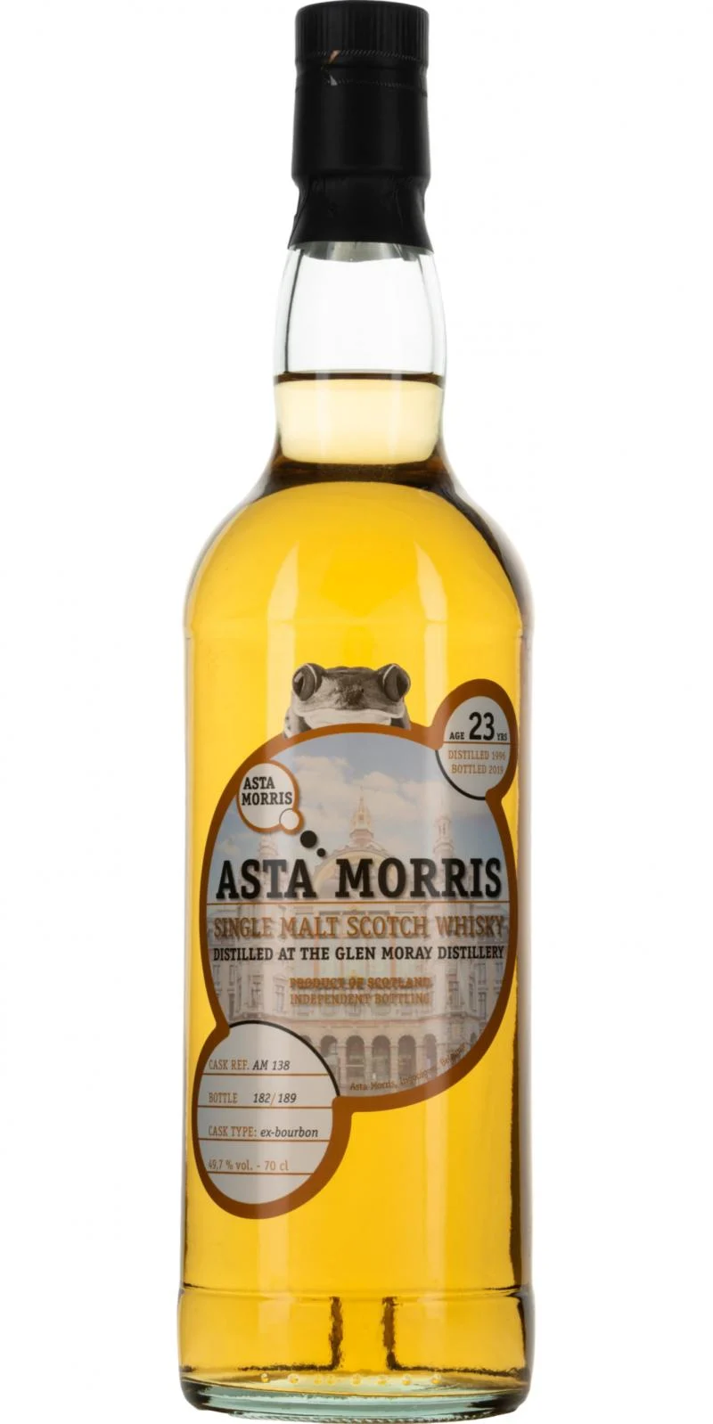 Glen Moray 1996 (Asta Morris) 23 Year Old 2019 Release (Cask #AM 138) Single Malt Scotch Whisky | 700ML - Whiskey