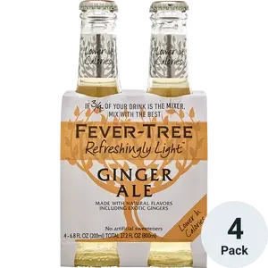 Fever Tree Refreshingly Light Ginger Ale | (4)*200ML - Mixer
