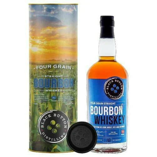 Black Button Four Grain Straight Bourbon Whiskey Gift Pack