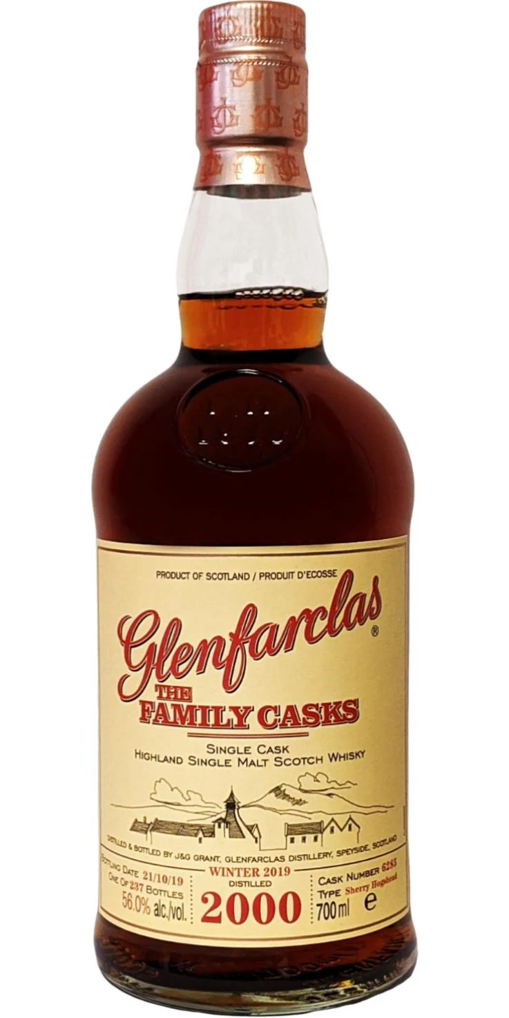Glenfarclas 2000 The Family Casks (Release Winter 2019) (Cask #6285) Single Malt Scotch Whisky | 700ML - Whiskey