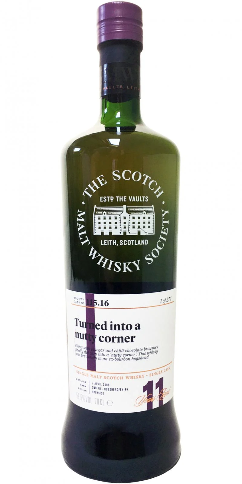 anCnoc 2008 (The Scotch Malt Whisky Society) 115.16 Turned into a nutty corner 2019 11 Year Old Release Single Malt Scotch Whisky | 700ML - Whiskey