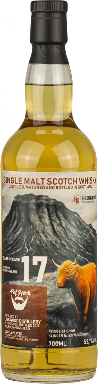 Linkwood 2002 FegG Pat Hock Whisky (Cask #4570) 17 Year Old 2019 Release Single Malt Scotch Whisky | 700ML - Whiskey