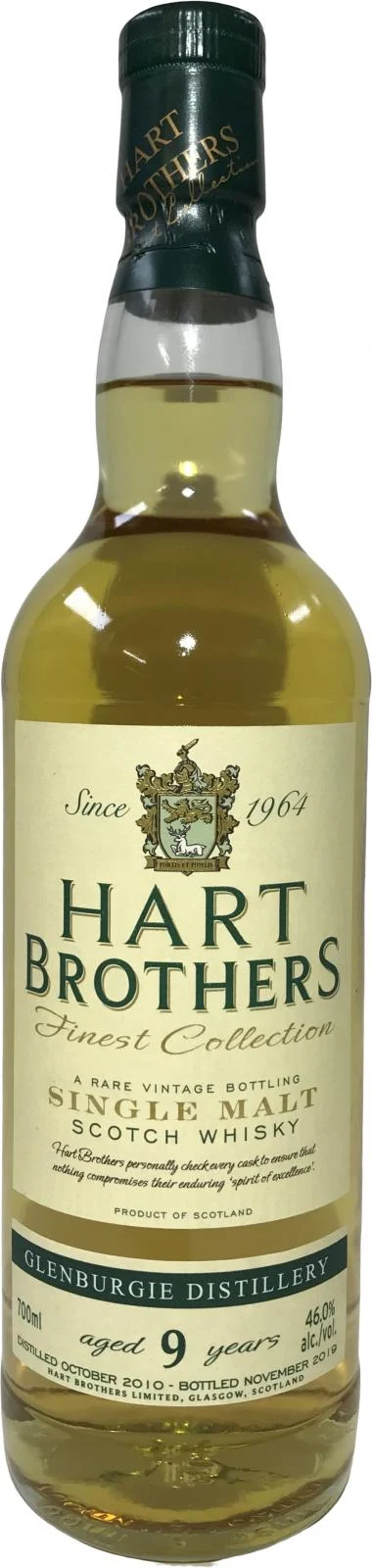 Glenburgie 2010 (Hart Brothers) Finest Collection 9 Year Old 2019 Release Single Malt Scotch Whisky | 700ML - Whiskey