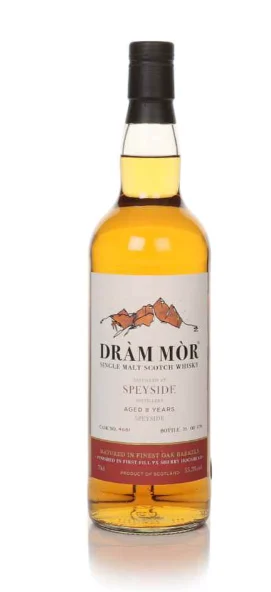 Speyside 8 Year Old Cask #4081 Dram Mor Single Malt Scotch Whisky | 700ML - Whiskey