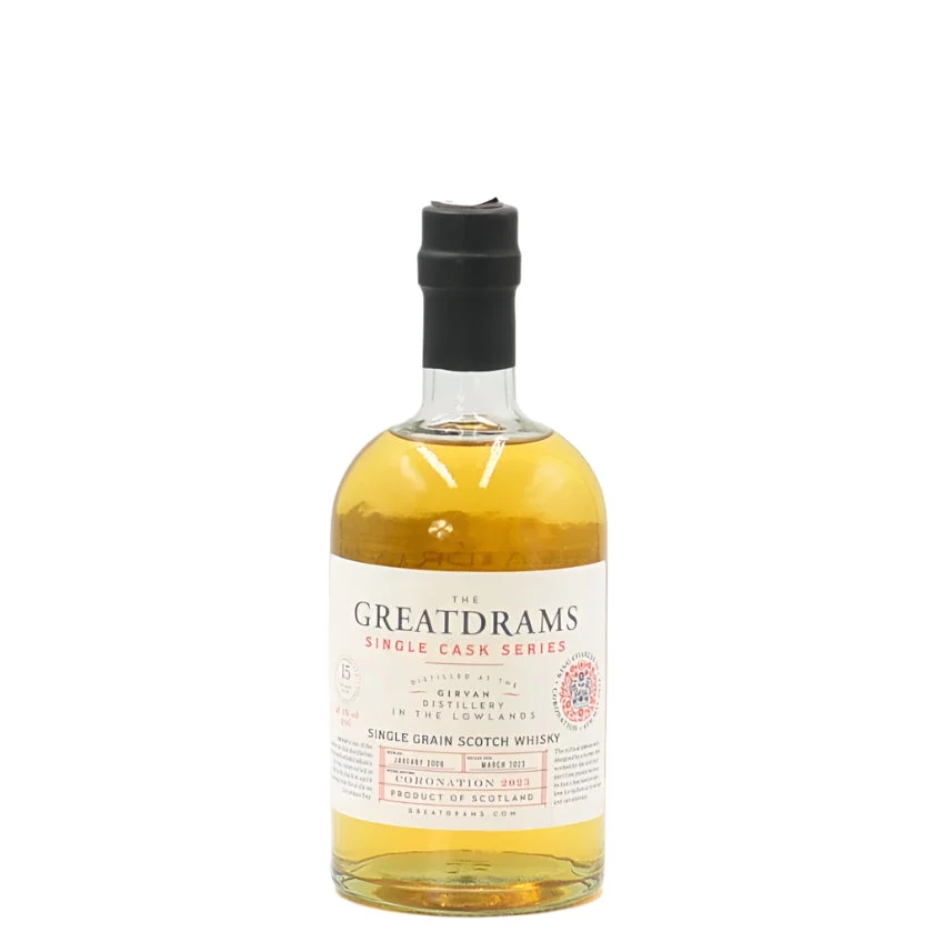 Girvan 2008 (GreatDrams) Coronation of King Charles III Blended Whisky | 500ML - Whiskey
