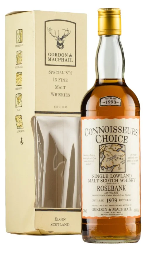 Rosebank 1979 Connoisseurs Choice Gordon and Macphail Bottled 1993 Single Malt Scotch Whisky | 700ML - Whiskey