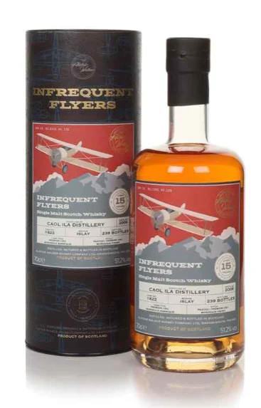 Caol Ila 15 Year Old 2008 Cask #1822 Infrequent Flyers Alistair Walker Single Malt Scotch Whisky | 700ML - Whiskey