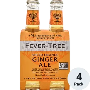 Fever Tree Spiced Orange Ginger Ale | (4)*200ML - Mixer