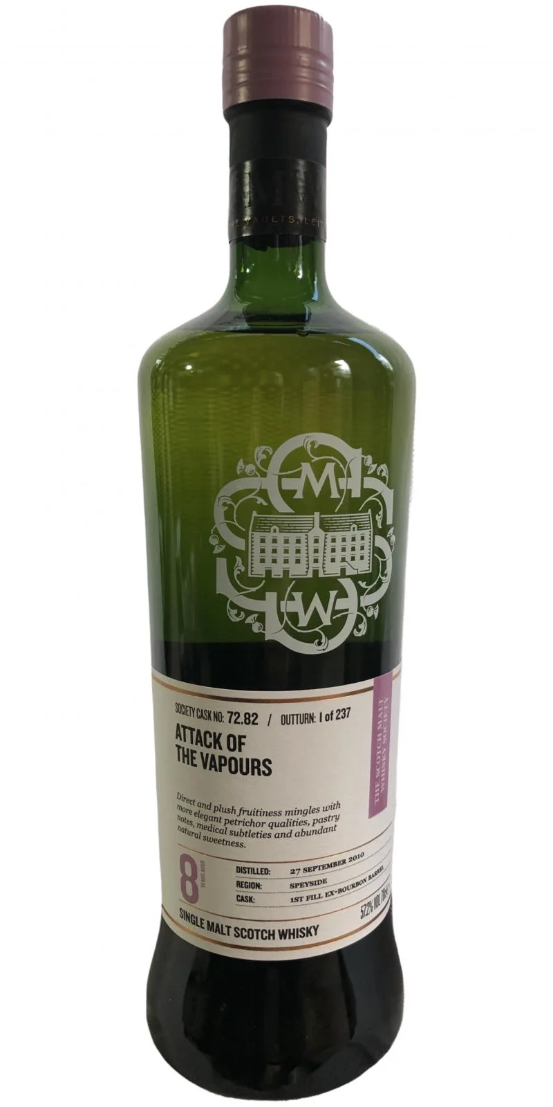 Miltonduff 2010 (The Scotch Malt Whisky Society) 72.82 Attack of The Vapours 8 Year Old 2019 Release Single Malt Scotch Whisky | 700ML - Whiskey