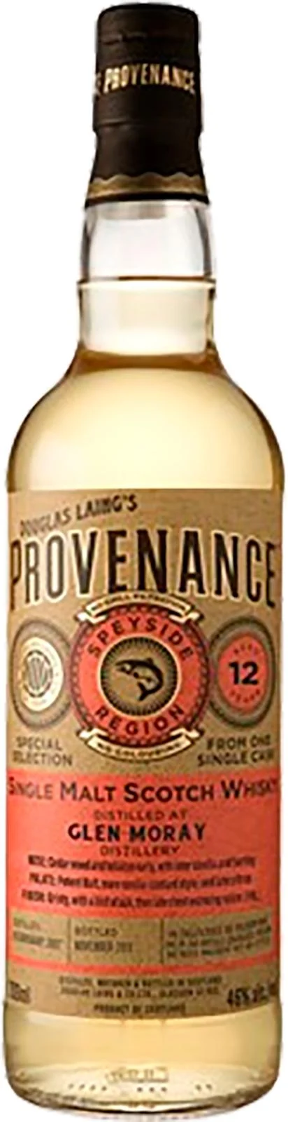 Glen Moray 2007 DL Provenance (Cask #DL 13735) 12 Year Old 2019 Release Single Malt Scotch Whisky | 700ML - Whiskey