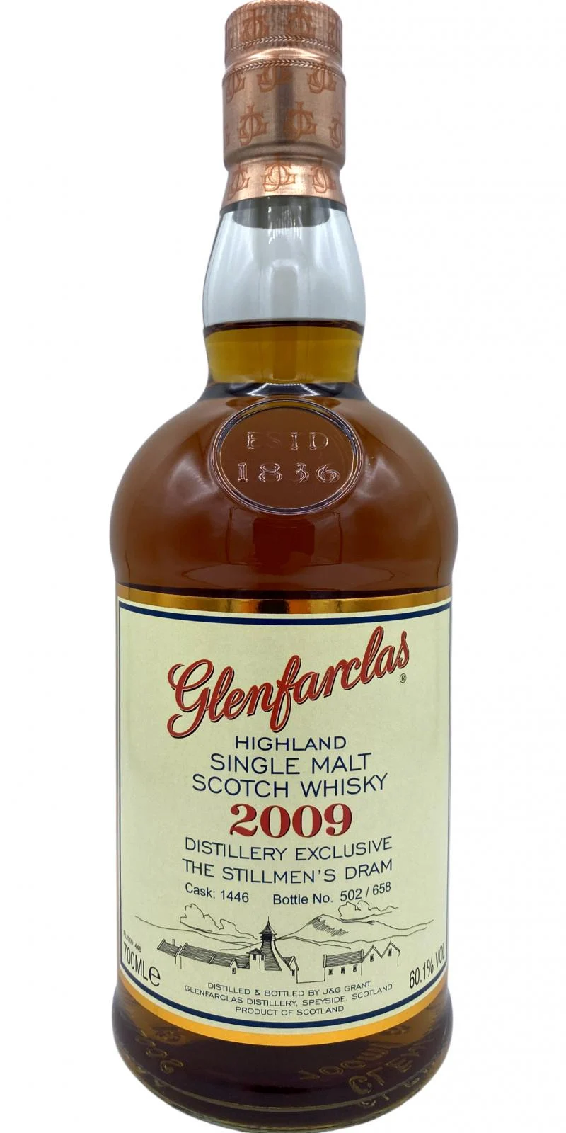 Glenfarclas 2009 Distillery Exclusive "The Stillmen’s Dram" (Cask #1446) 10 Year Old 2019 Release Single Malt Scotch Whisky | 700ML - Whiskey