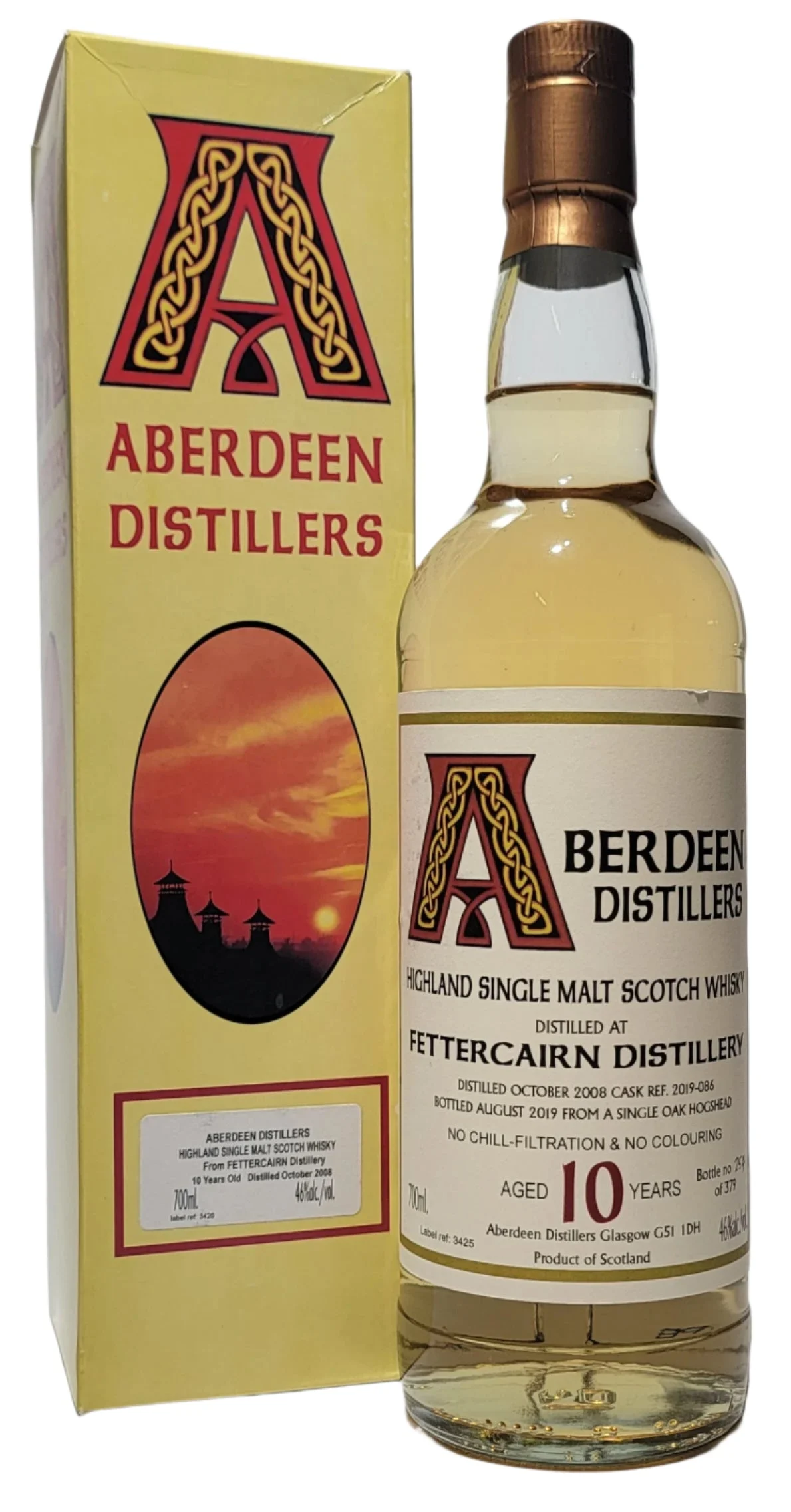 Fettercairn 2008 BA Aberdeen Distillers (Cask #2019-086) 10 Year Old 2019 Release Single Malt Scotch Whisky | 700ML