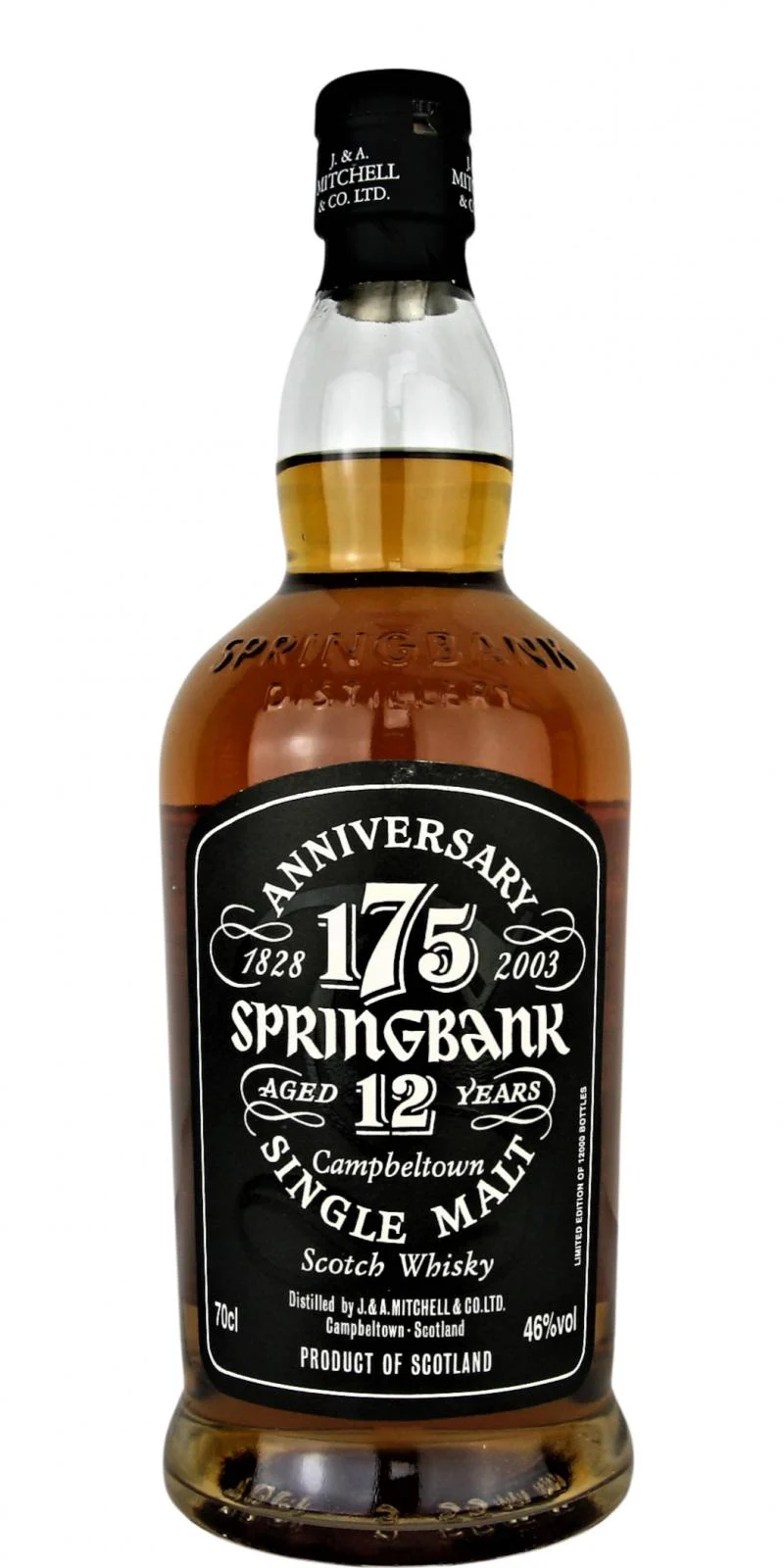 Springbank 12 Year Old 175th Anniversary Edition Scotch Whisky | 700ML - Whiskey