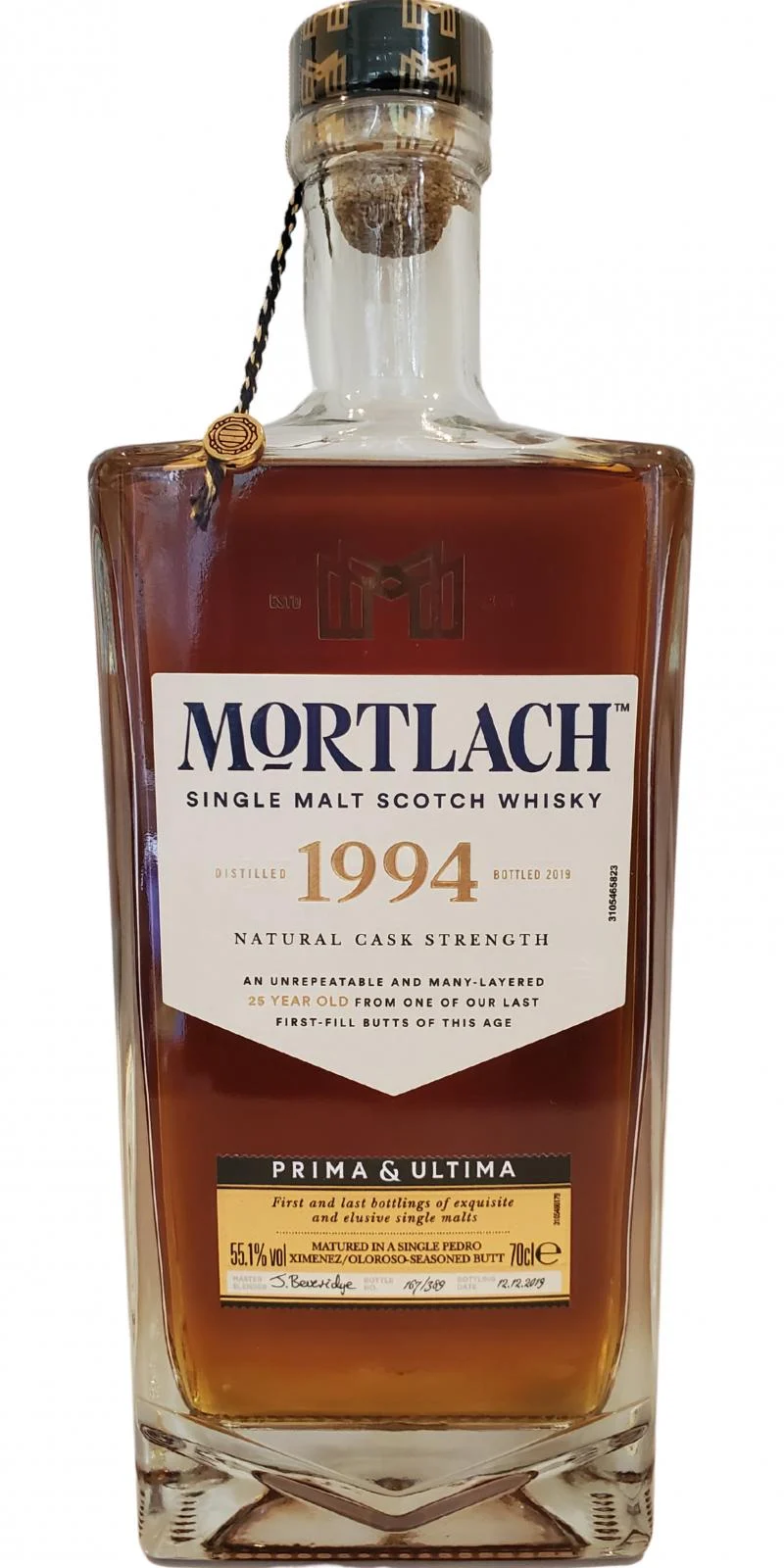 Mortlach 1994 Prima & Ultima (Cask #2652) 25 Year Old 2019 Release Single Malt Scotch Whisky | 700ML - Whiskey