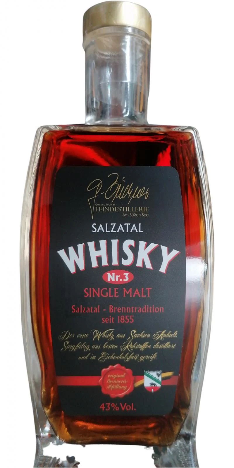 Gerhard Büchner Nr. 3 Salzatal 6 Year Old 2019 Release Single Malt Whisky | 700ML - Whiskey